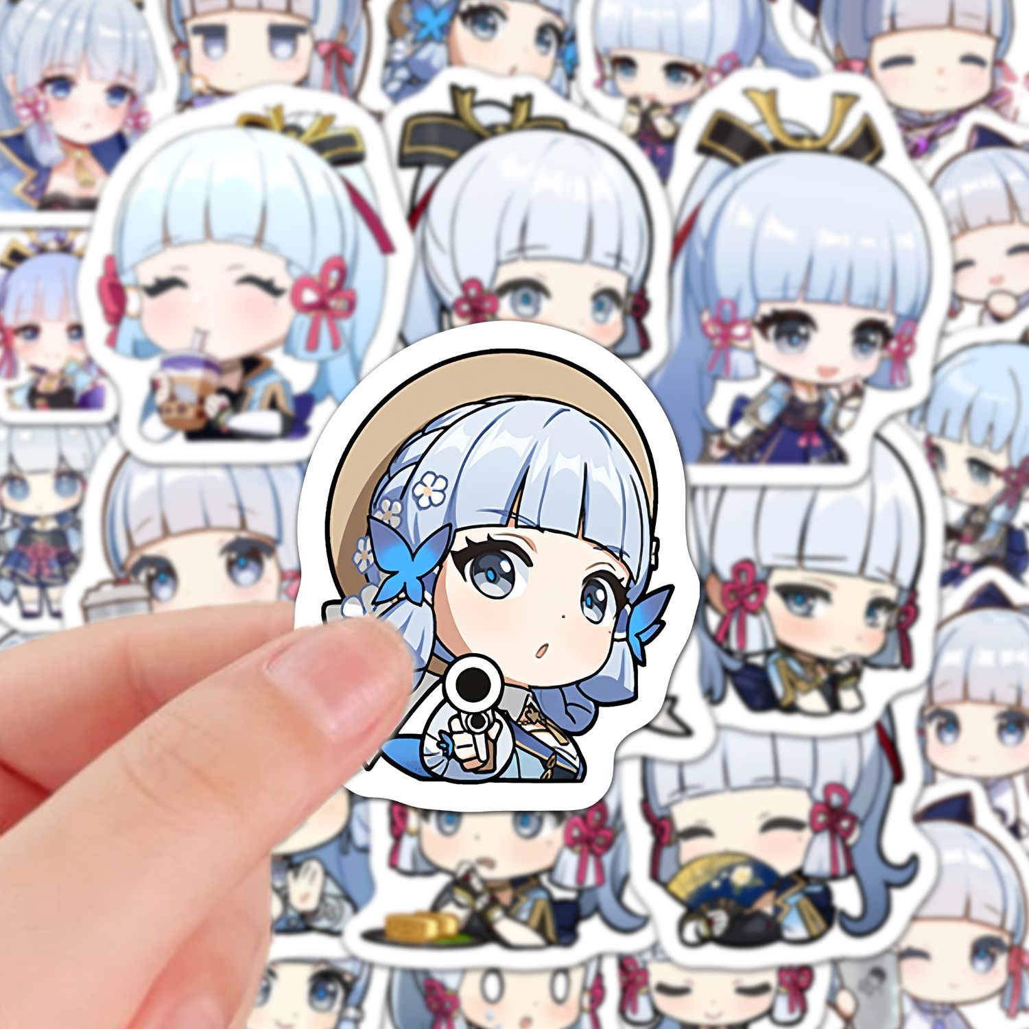 Laptop Accessories - Kamisato Ayaka 60Pcs Genshin Impact Anime