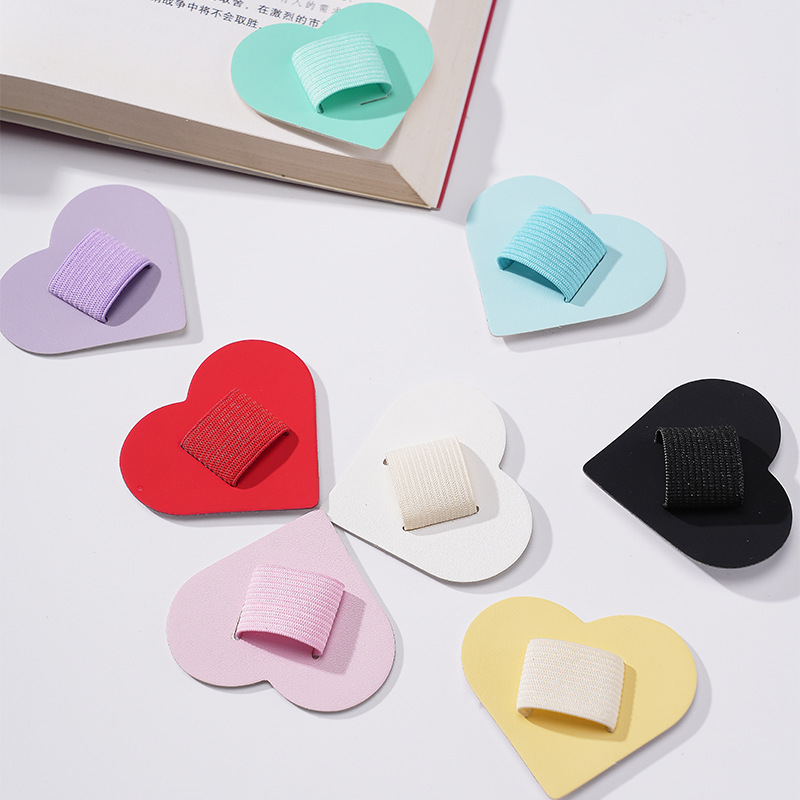 2pcs Heart PU Leather Self Adh - Laptop Accessories Holder ulasan dan harga
