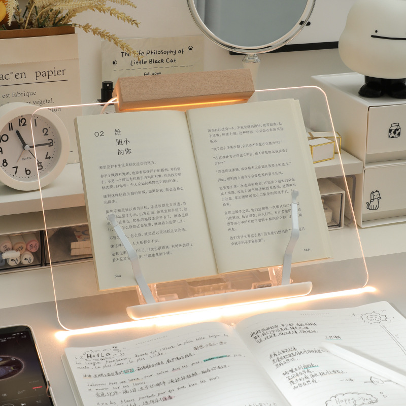 Acrylic Transparent Reading St - Laptop Accessories Holder ulasan dan harga