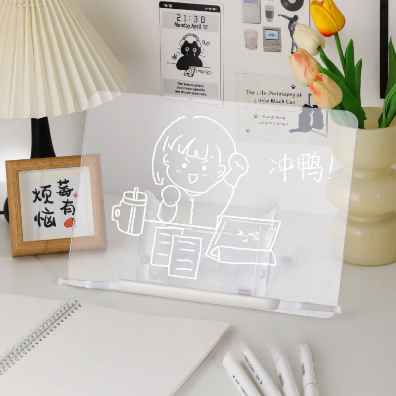 Acrylic Transparent Reading St - Laptop Accessories Holder ulasan dan harga