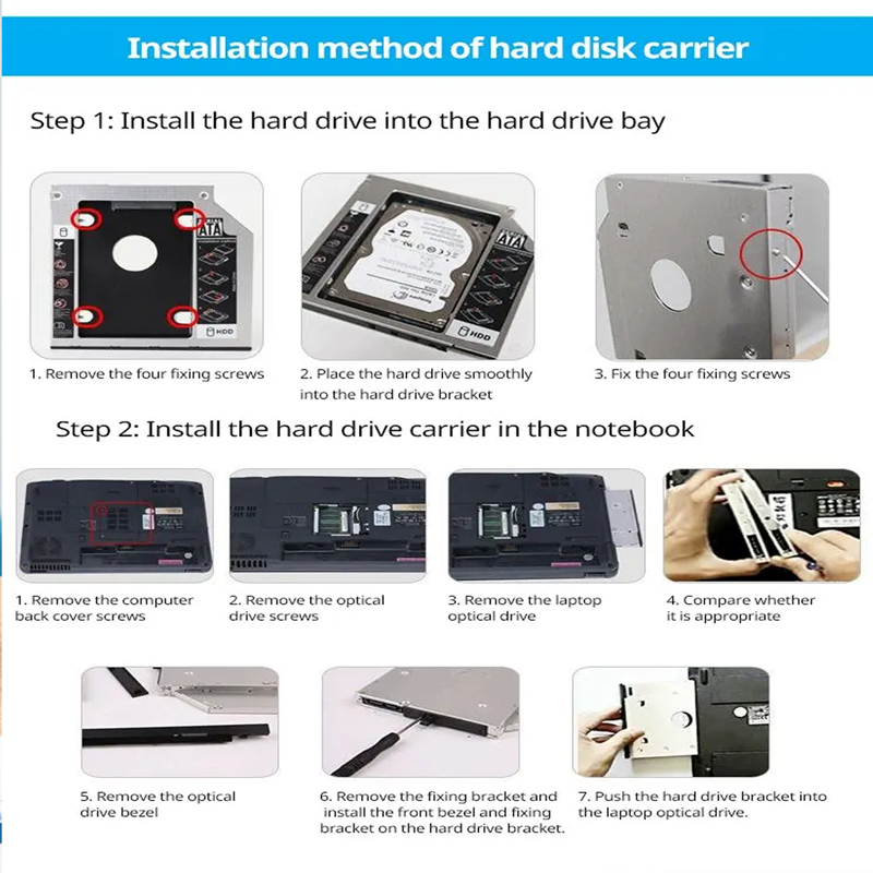 HDD SSD Caddy Adapter SATA 3.0 - Laptop Accessories Holder ulasan dan harga
