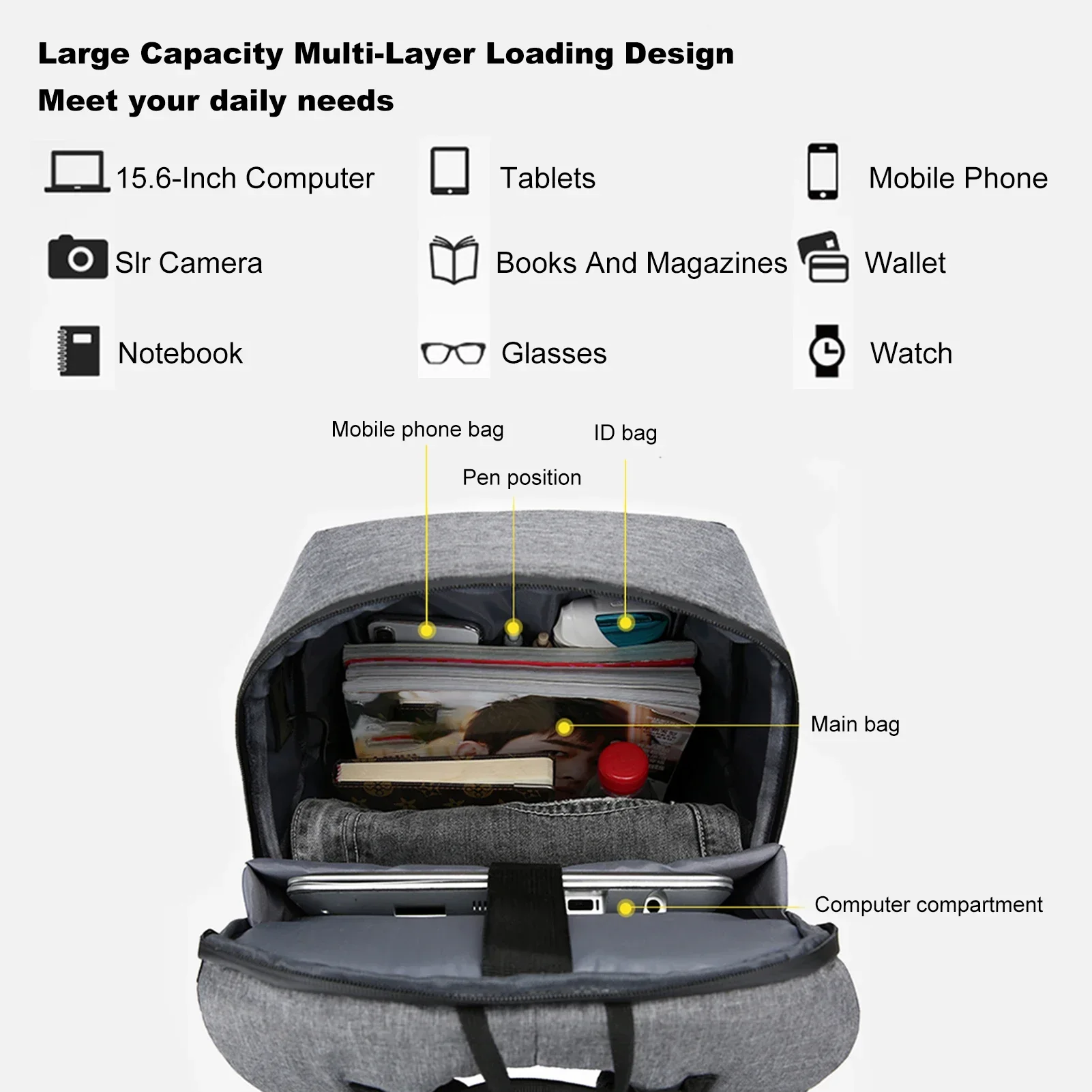 Laptop Backpack for 17 Inch La - Laptop Accessories Holder ulasan dan harga