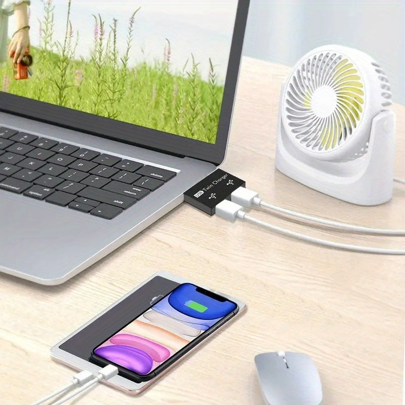 USB2.0 Splitter 1 Male To 2 Po - Laptop Accessories And Parts ulasan dan harga