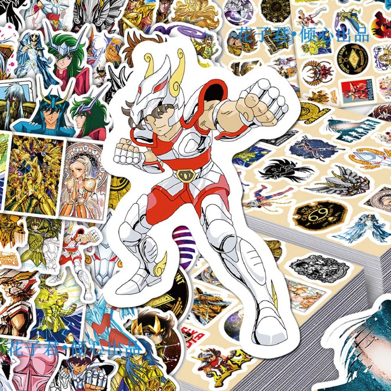 101Pcs Saint Seiya Anime Stick - Laptop Accessories ulasan dan harga