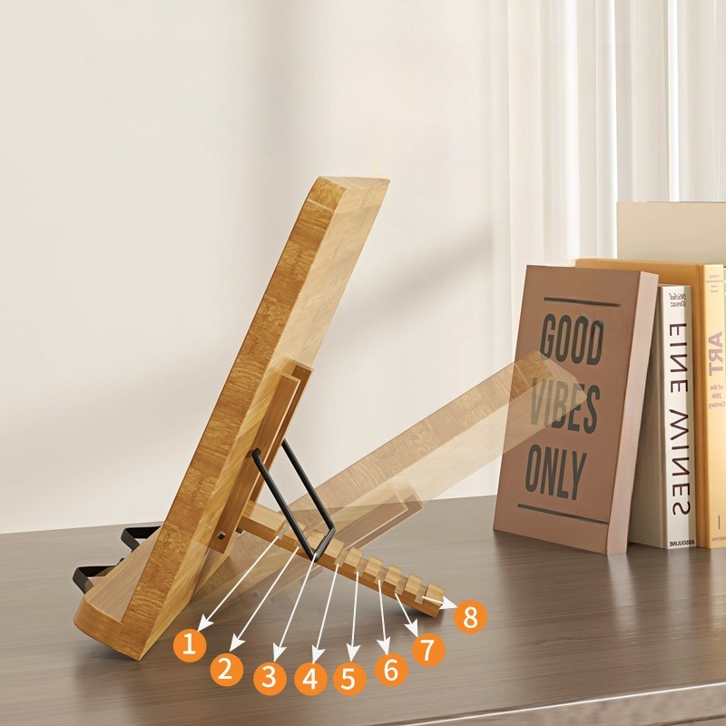 Wooden Reading Book Stand, Mul - Laptop Accessories Holder ulasan dan harga