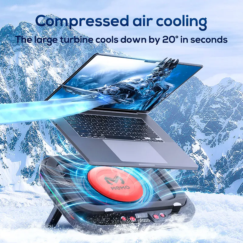 Memo Laptop Cooler with LED Di - Laptop Cooling Pad ulasan dan harga