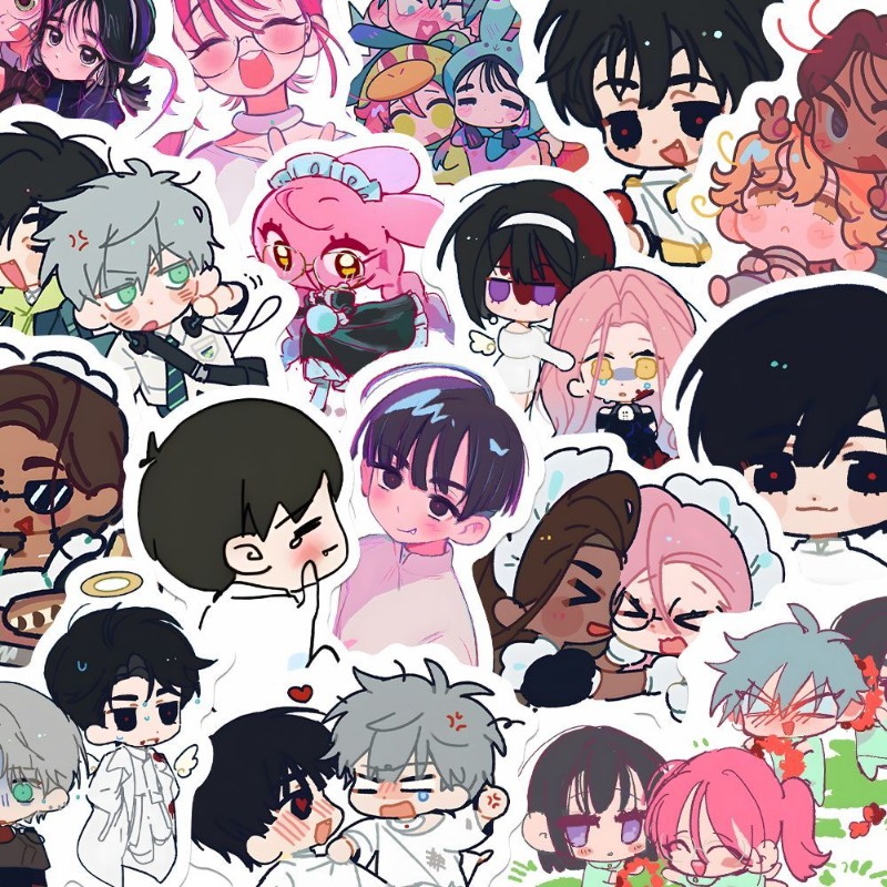 80Pcs/set Cartoon Anime Alien  - Laptop Accessories For Gift ulasan dan harga