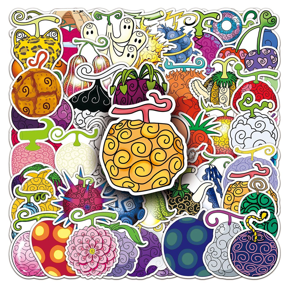 52Pcs One Piece Anime Devil Fr - Laptop Accessories For Gift ulasan dan harga