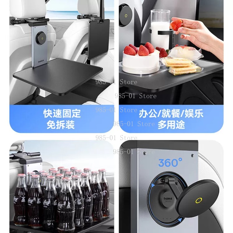 Car Rear Seat Folding Table Mu - Laptop Accessories Holder ulasan dan harga