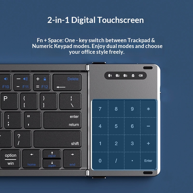 Mengzu Tri Fold Wireless Bluet - Laptop Accessories Holder ulasan dan harga