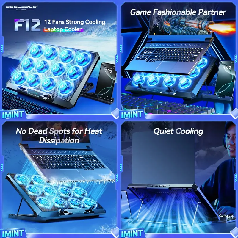 COOLCOLD Laptop Cooling Pad wi - Laptop Cooling Pad ulasan dan harga