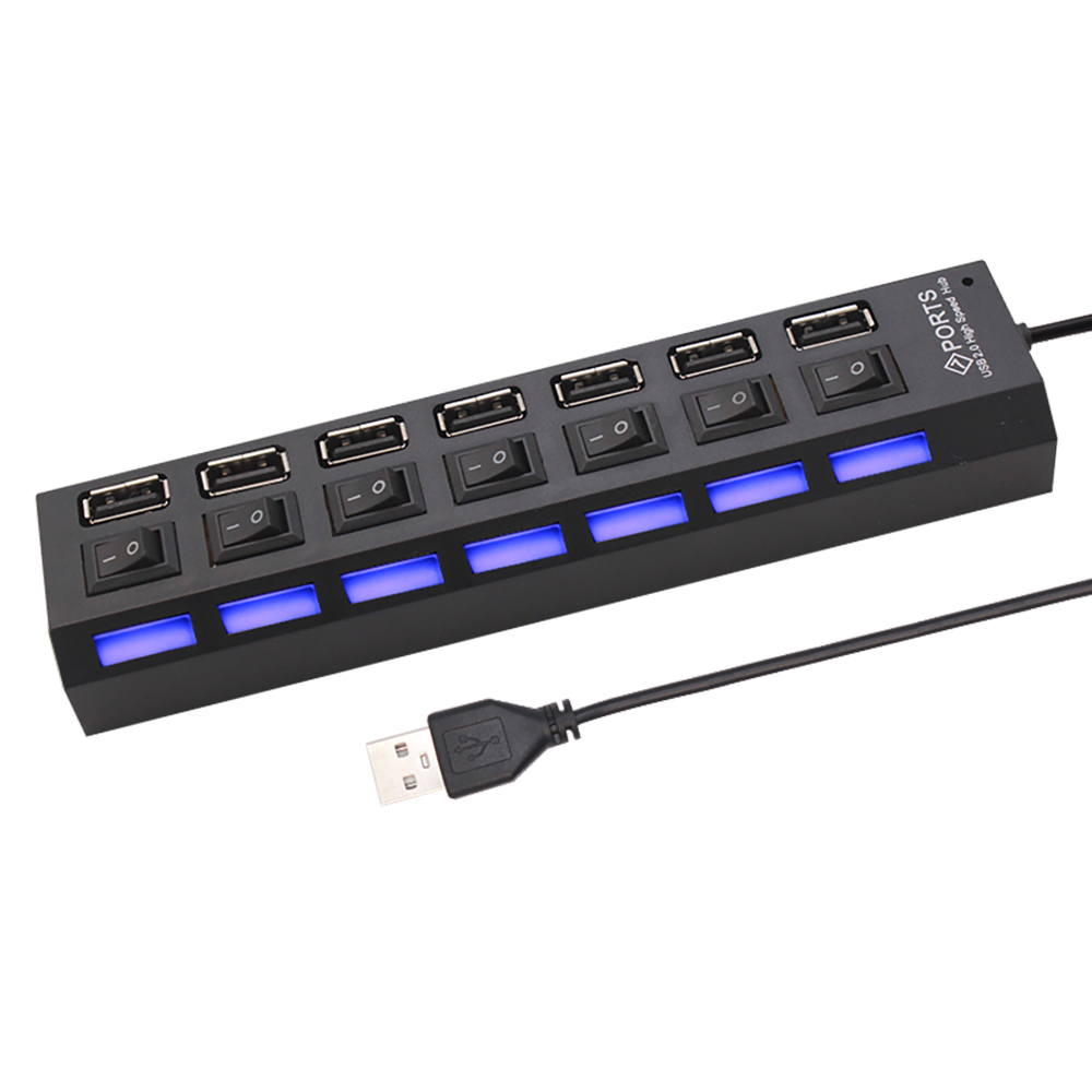 7 Port USB 2.0 Hub Splitter Fo - Laptop Accessories And Parts ulasan dan harga