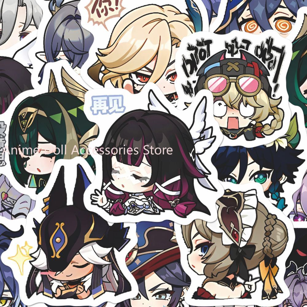 64PCS Genshin Impact Moon Maid - Laptop Accessories ulasan dan harga