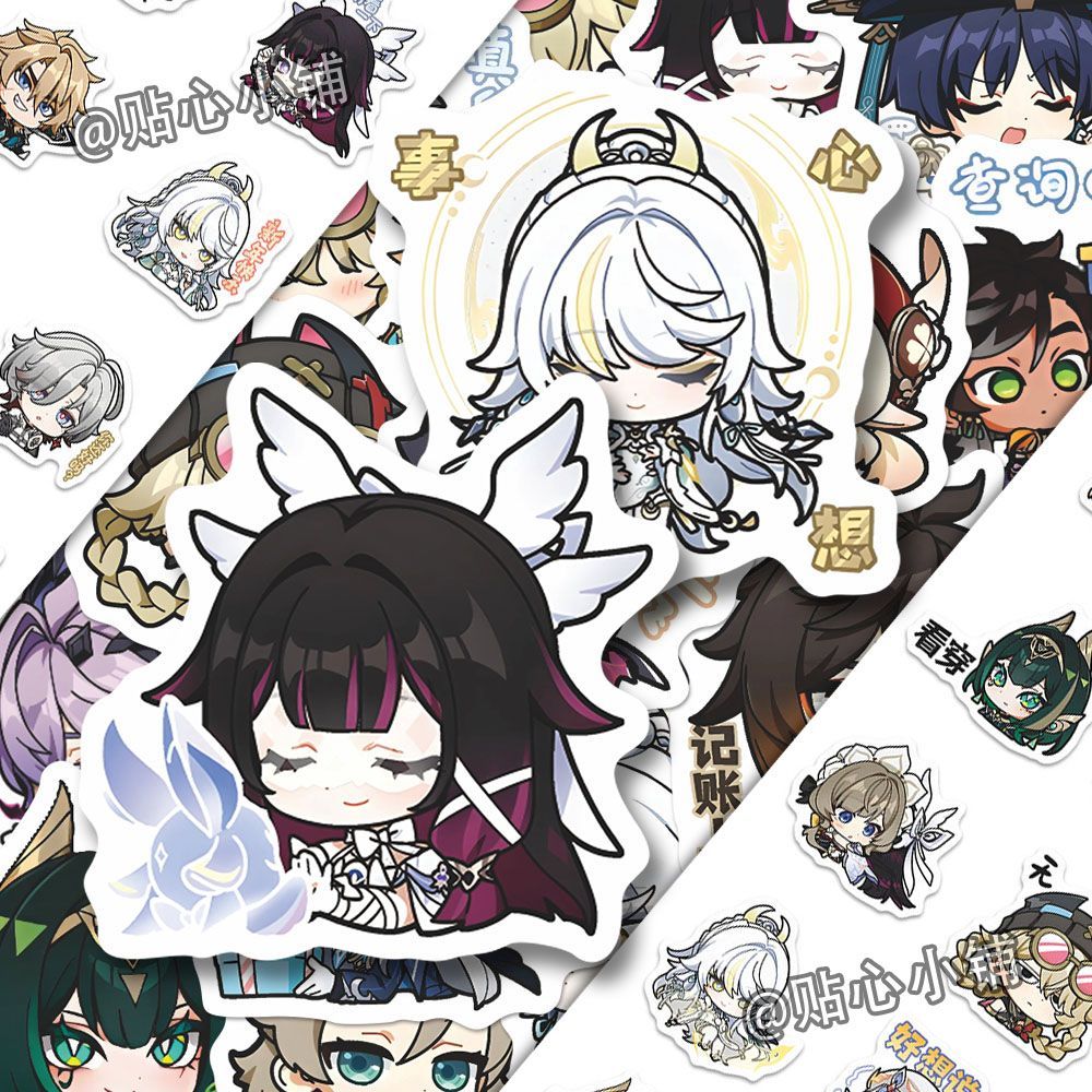 64PCS Genshin Impact Moon Maid - Laptop Accessories ulasan dan harga