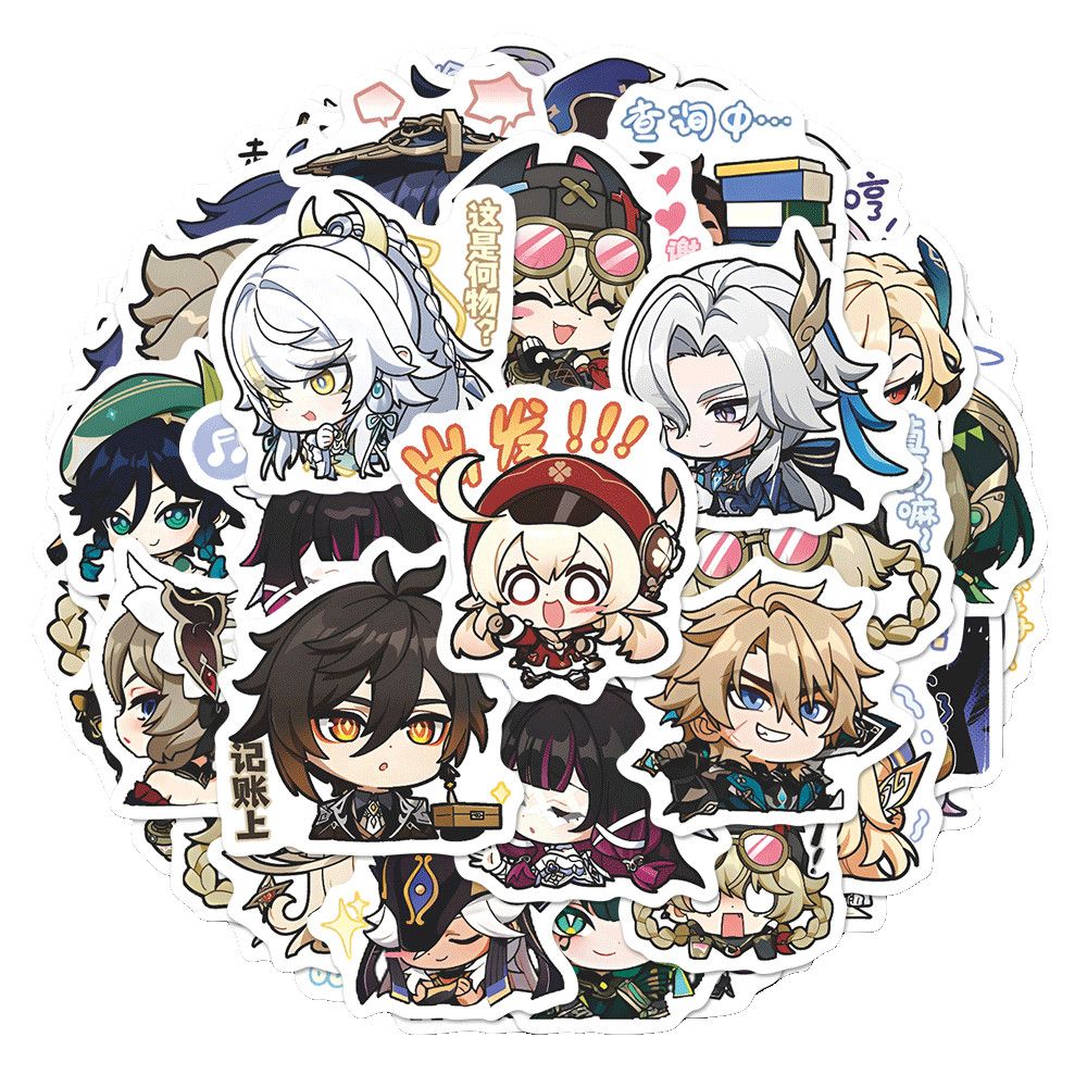 64PCS Genshin Impact Moon Maid - Laptop Accessories ulasan dan harga